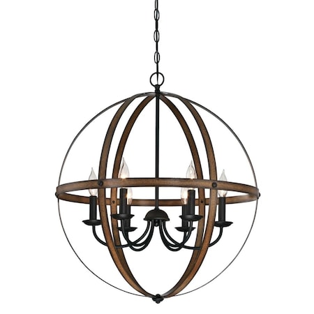 Westinghouse Six-Light Indoor Chandelier Stella Mira ORB 6333600